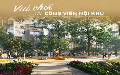 công viên nội khu The Global City