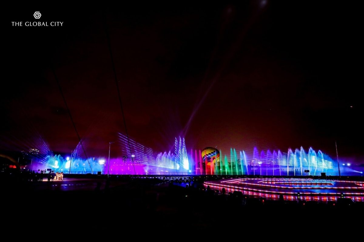 nhạc nước tại The Global City