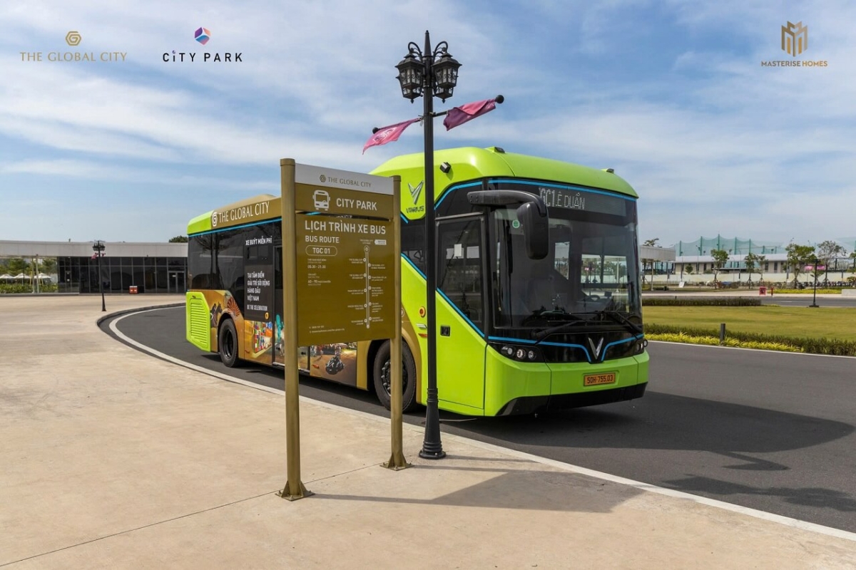 thông tin xe Bus Điện đến City Park The Global City