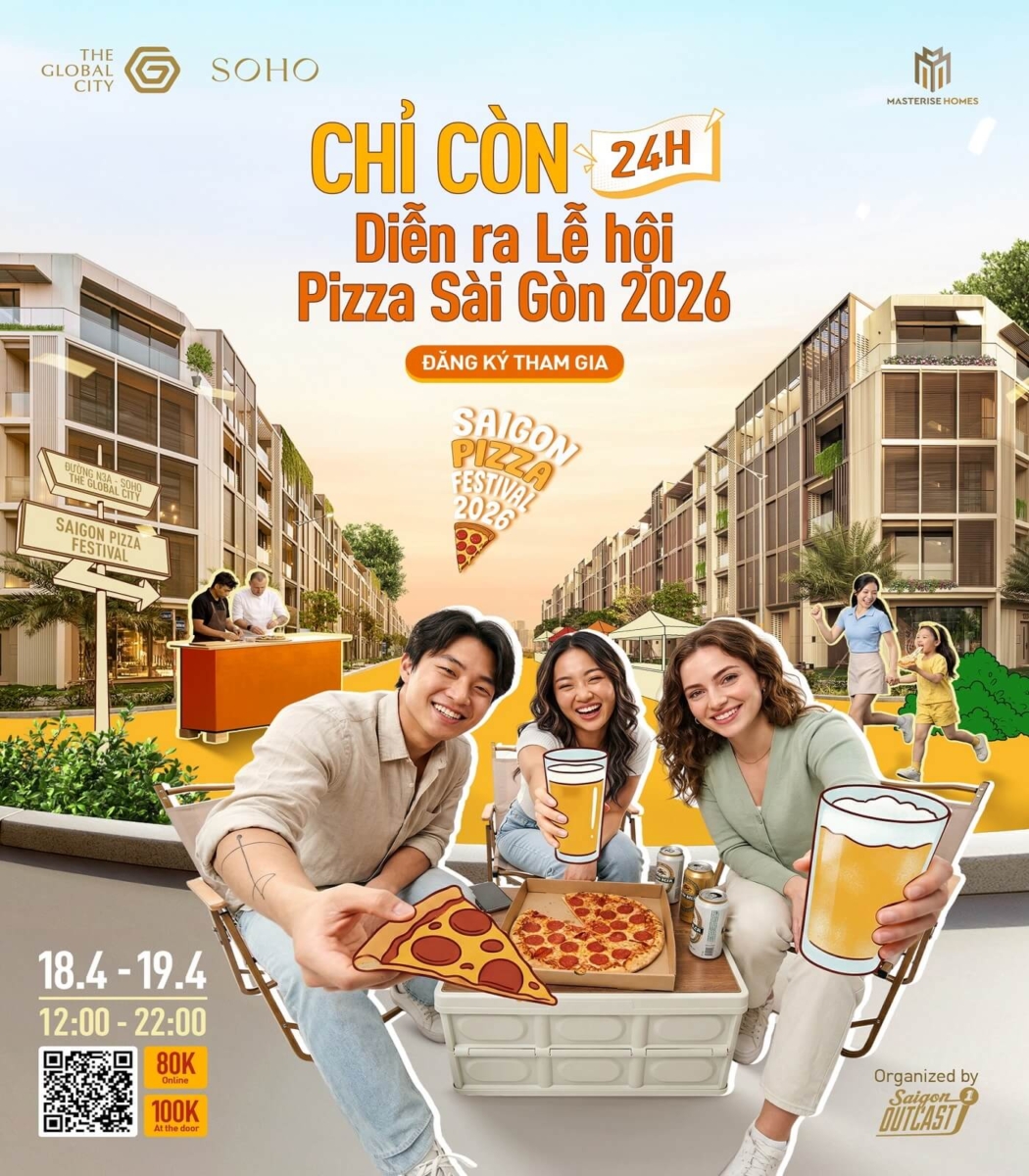 lễ hội Pizza Sài Gòn tại The Global City